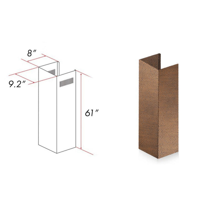 ZLINE 61 in. Extended Chimney (8KBH-E)