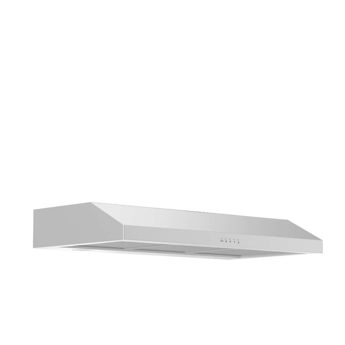 ZLINE 30 in. 280 CFM Ducted Under Cabinet Range Hood in Stainless Steel - Hardwired Power (615-30)