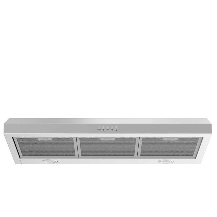 ZLINE 30 in. 280 CFM Ducted Under Cabinet Range Hood in Stainless Steel - Hardwired Power (615-30)