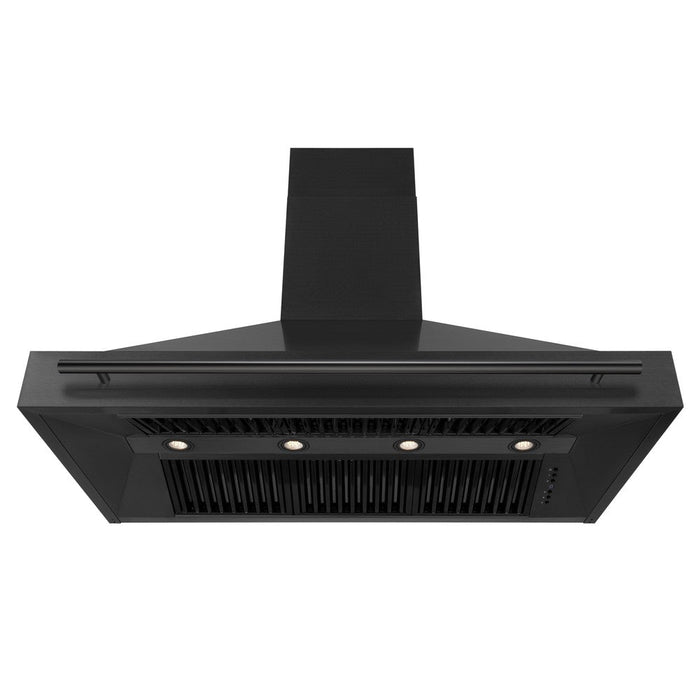 ZLINE Black Stainless Steel Range Hood with Black Stainless Steel Handle (BS655-BS)