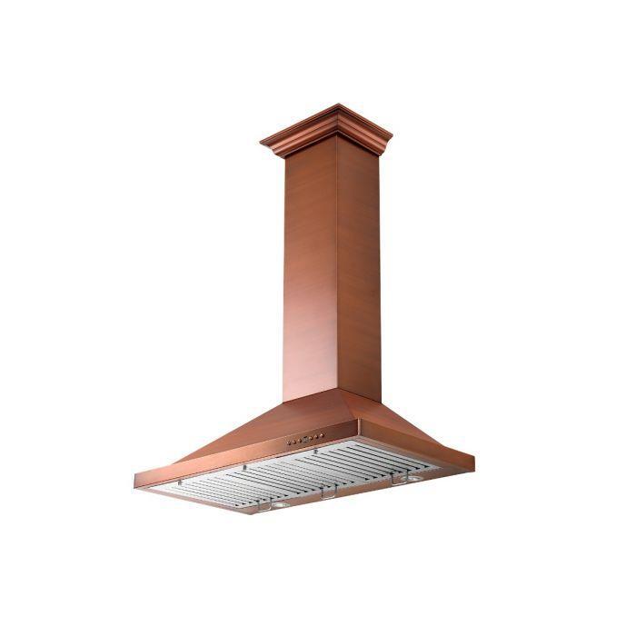 ZLINE 36 in. Copper Wall Range Hood, 8KBC-36