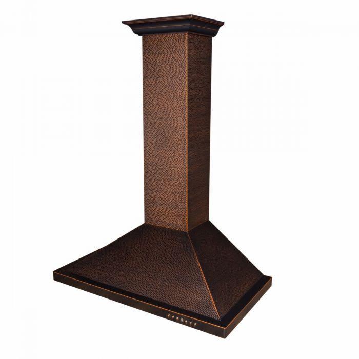 ZLINE 30 in. Hand-Hammered Copper Finish Wall Range Hood, 8KBH-30