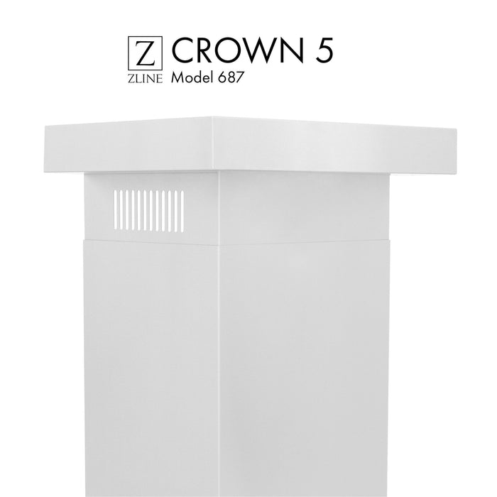 ZLINE Crown Molding #5 For Wall Range Hood (CM5-687)