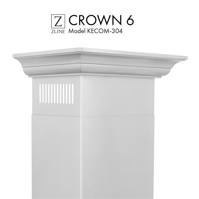 ZLINE Crown Molding Profile 6 for Wall Mount Range Hood (CM6-KECOM-304)