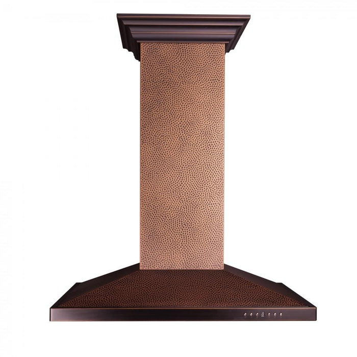 ZLINE Designer Series Hand-Hammered Copper Island Mount Range Hood (8GL2Hi)