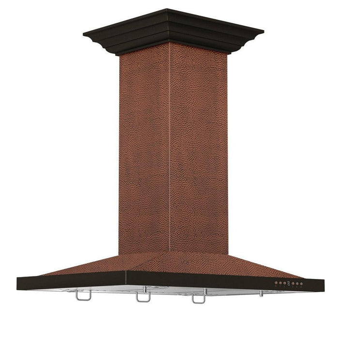 ZLINE Designer Series Hand-Hammered Copper Island Mount Range Hood (8GL2Hi)