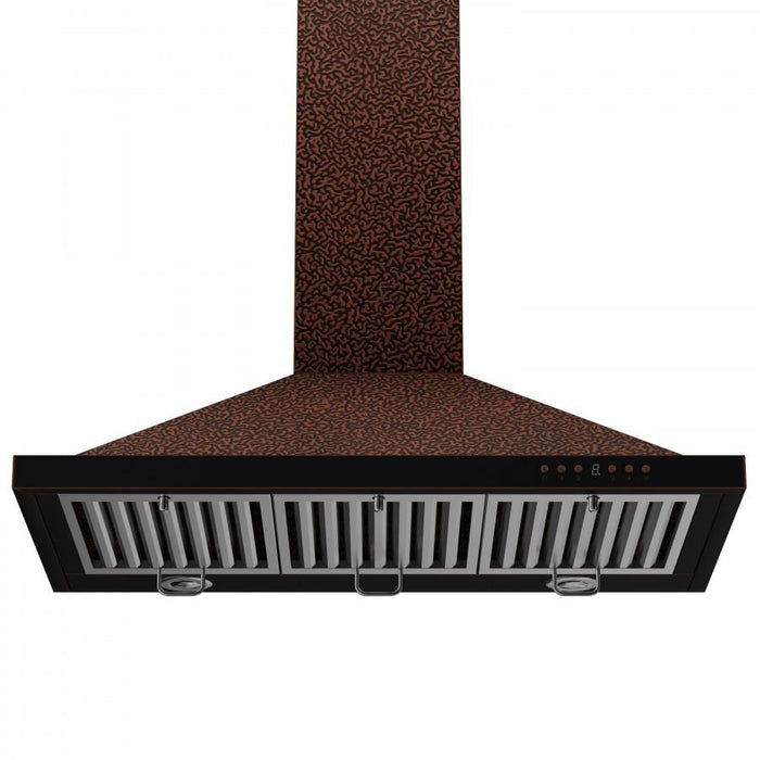 ZLINE Designer Series Embossed Copper Wall Mount Range Hood (8KBE)