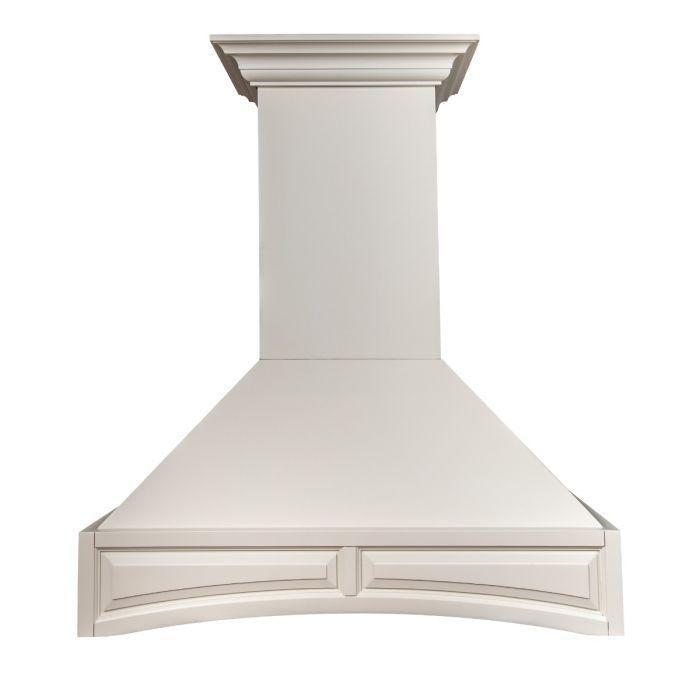 ZLINE 30 in. Designer Wooden Wall Mount Range Hood in White, 321TT-30