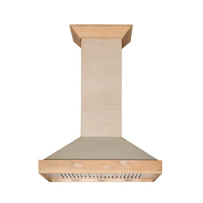 ZLINE 30 in. Unfinished Wooden Wall Range Hood, KBUF-30