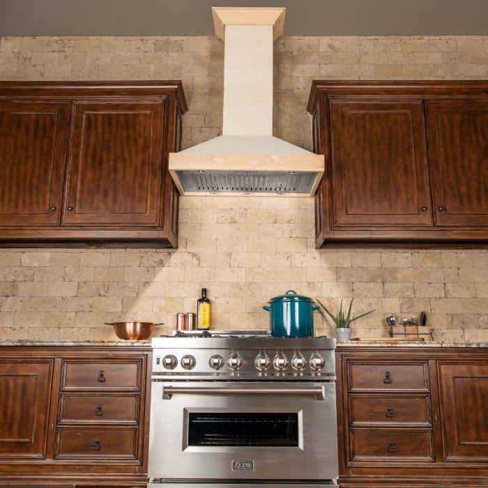 ZLINE 48 in. Unfinished Wooden Wall Range Hood, KBUF-48