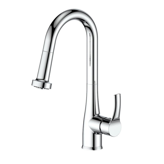 ZLINE Dali Pull Down Single Handle Kitchen Faucet in Chrome (DAL-KF-CH)