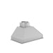 ZLINE Ducted Wall Mount Range Hood Insert in Outdoor Approved Stainless Steel (721-304) 40 inch, side, above.