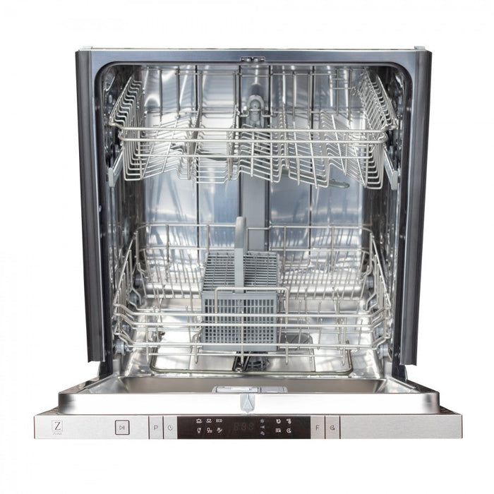 ZLINE 24 in. Top Control Dishwasher in DuraSnow® Finished Stainless Steel with Stainless Steel Tub, DW-SN-24