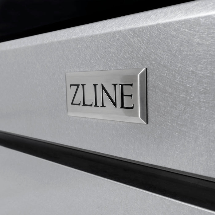 ZLINE Paramount 30" Gas Range with Convection Oven and 4 Brass Burners in DuraSnow® Stainless Steel, SGRS-BR-30