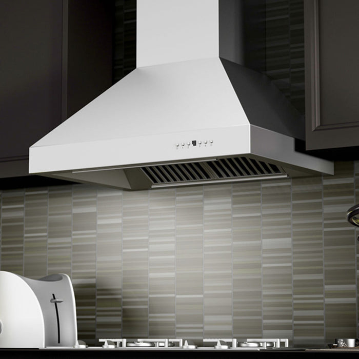 ZLINE Professional Convertible Vent Wall Mount Range Hood in Stainless Steel (697)