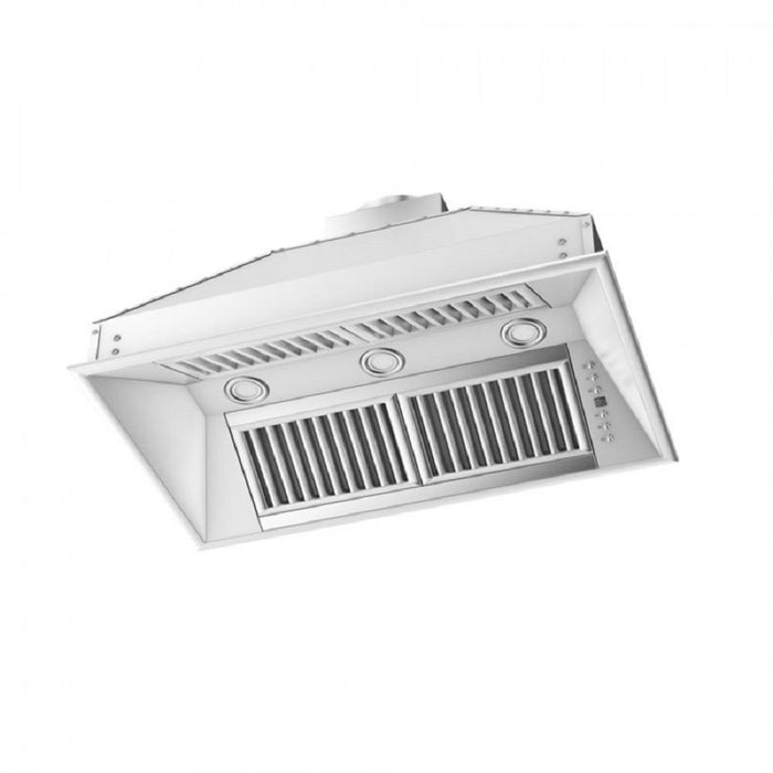 ZLINE Ducted Island Mount Range Hood Insert in Stainless Steel (721i)