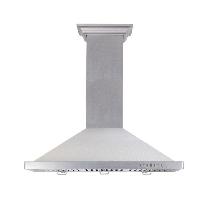 ZLINE 36 in. DuraSnow® Finished Stainless Steel Wall Mount Range Hood, 8KBS-36