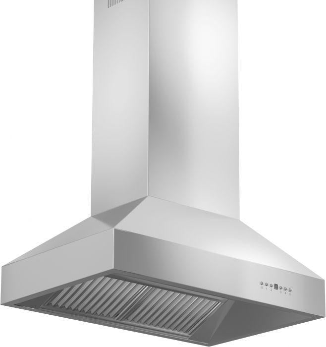 ZLINE 36 in. Ducted Island Mount Range Hood in Outdoor Approved Stainless Steel, 697i-304-36