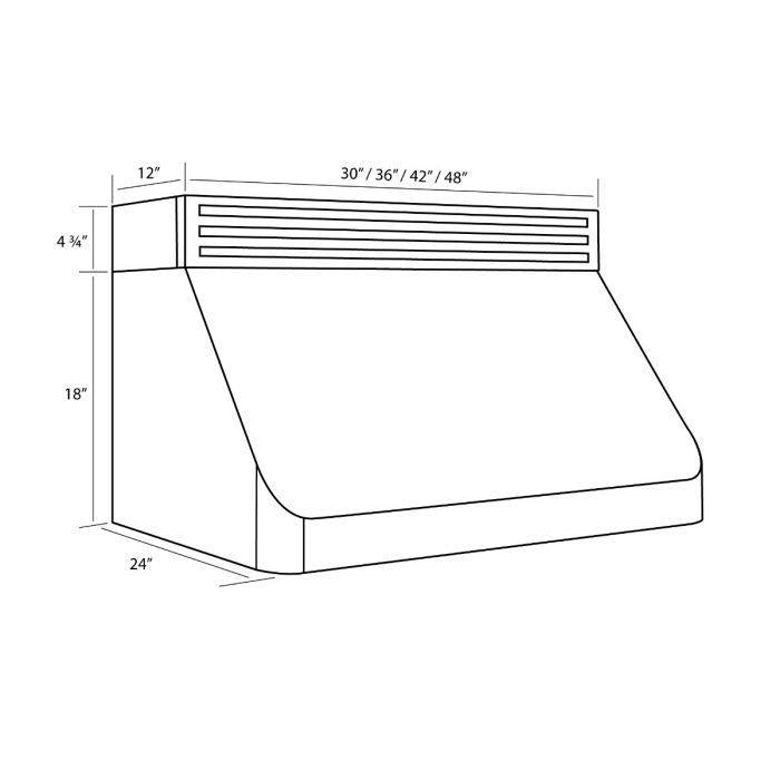 ZLINE 30 In. Recirculating Under Cabinet Range Hood in Stainless Steel, RK520-30