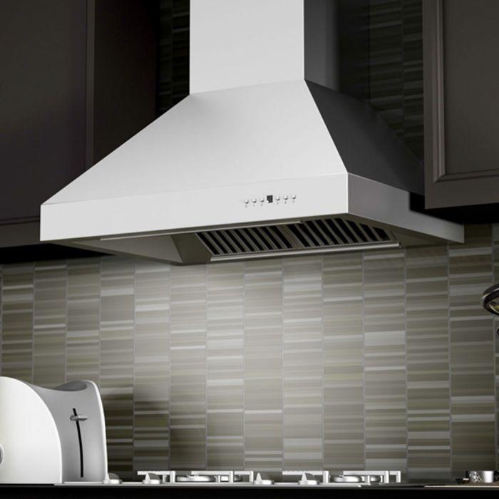 ZLINE 30 in. Professional Convertible Vent Wall Mount Range Hood in Stainless Steel, 667-30