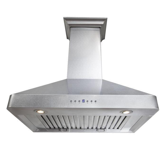 ZLINE 36 in. Wall Range Hood, DuraSnow® Finished, Stainless Steel, 8KF2S-36