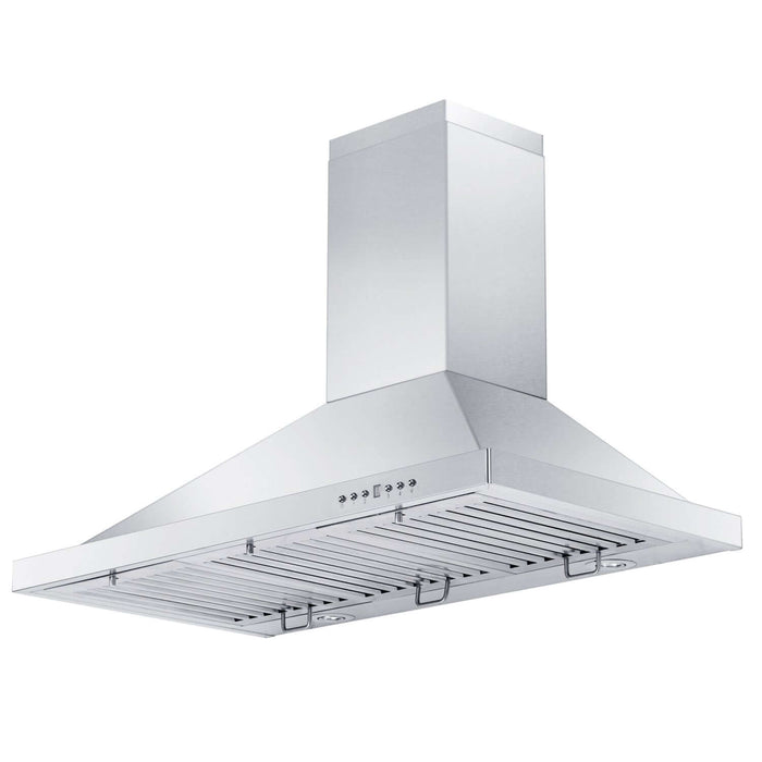 ZLINE 30 in. Kitchen Package with Stainless Steel Gas Range, Convertible Vent Range Hood and Microwave Drawer