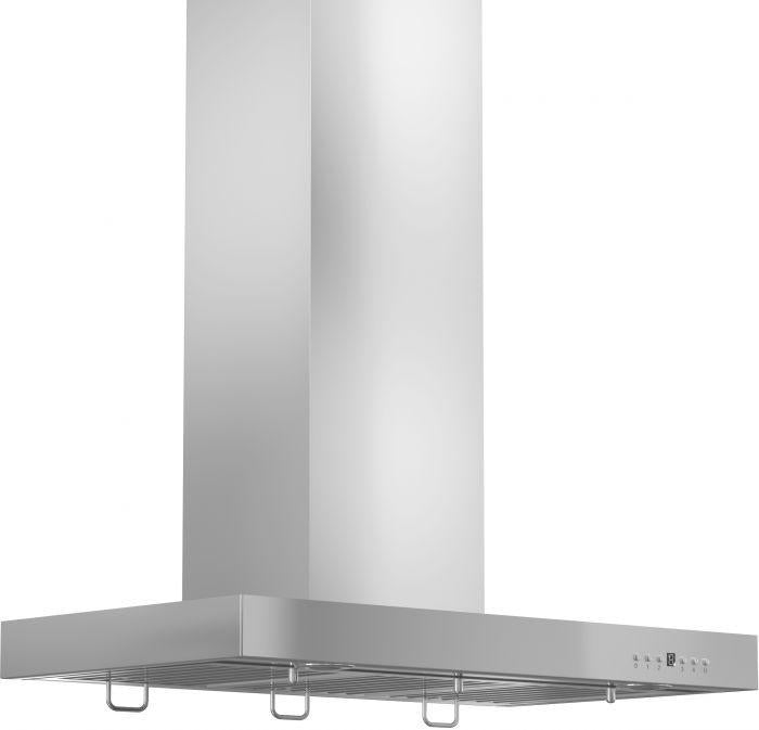 ZLINE 48 in. Convertible Vent Wall Mount Range Hood in Stainless Steel with Crown Molding, KECRN-48