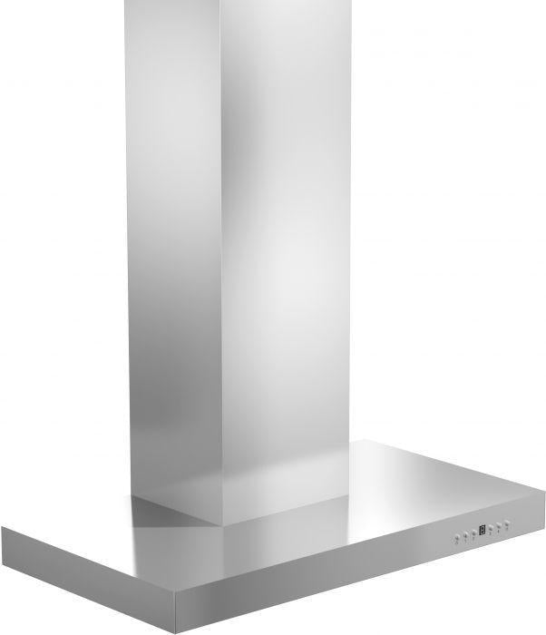 ZLINE 36 in. Convertible Vent Wall Mount Range Hood in Stainless Steel with Crown Molding, KECRN-36