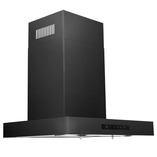 ZLINE Convertible Vent Wall Mount Range Hood in Black Stainless Steel (BSKEN) 24 Inch