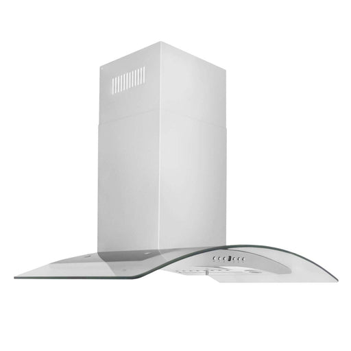 ZLINE Convertible Vent Wall Mount Range Hood in Stainless Steel and Glass (KN4) 30 Inch