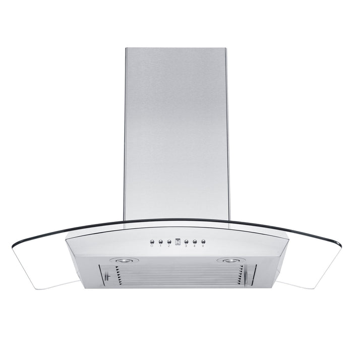 ZLINE Convertible Vent Wall Mount Range Hood in Stainless Steel and Glass (KZ)