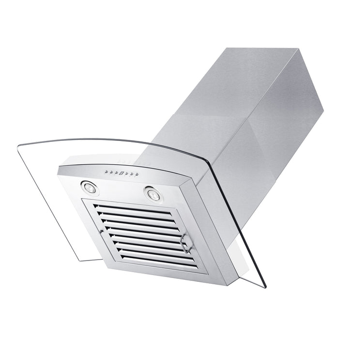 ZLINE Convertible Vent Wall Mount Range Hood in Stainless Steel and Glass (KZ)