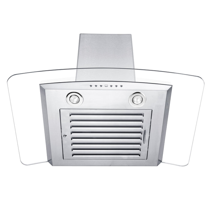 ZLINE Convertible Vent Wall Mount Range Hood in Stainless Steel and Glass (KZ)