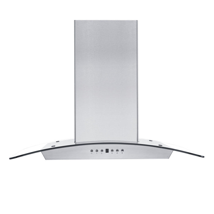 ZLINE Convertible Vent Wall Mount Range Hood in Stainless Steel and Glass (KZ)