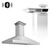 ZLINE Ducted Vent Wall Mount Range Hood in Stainless Steel with Built-in ZLINE CrownSound Bluetooth Speakers (KL3CRN-BT) 48 inch