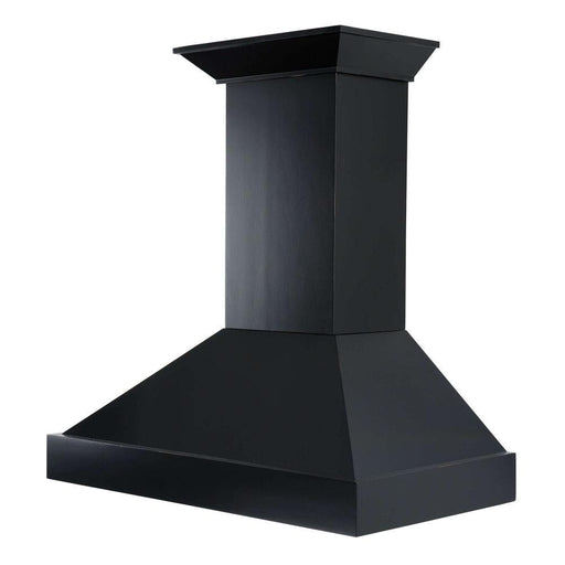 ZLINE Convertible Vent Wooden Wall Mount Range Hood in Black (KBCC) 30 inch