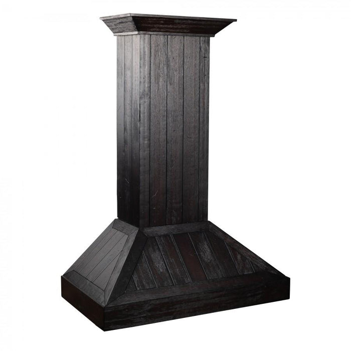 ZLINE Wooden Wall Mount Range Hood In Rustic Dark Finish (KPDD)