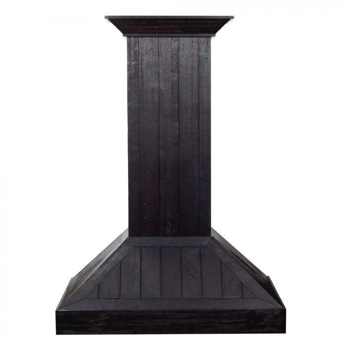 ZLINE Wooden Wall Mount Range Hood In Rustic Dark Finish (KPDD)