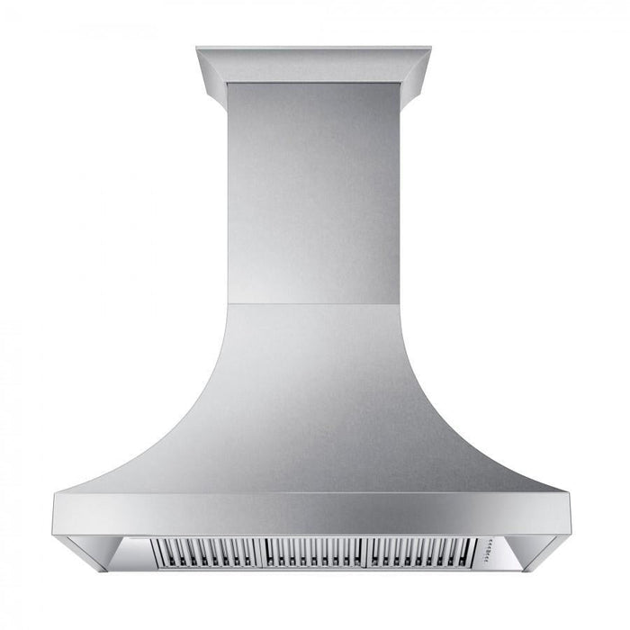 ZLINE 48 in. Designer Series DuraSnow® Stainless Finish Indoor Wall Range Hood, 8632S-48