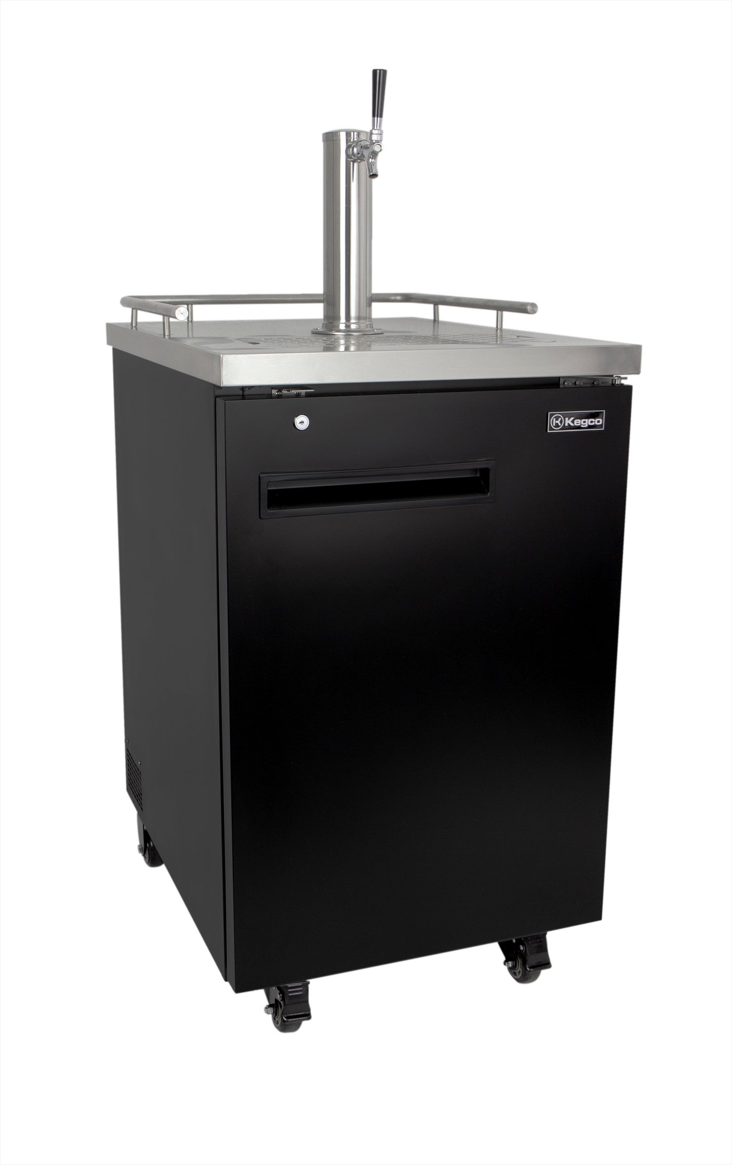 Kegco TCK-1B Commercial Kegerator Single Keg Restaurant Beer Refrigerator - Black