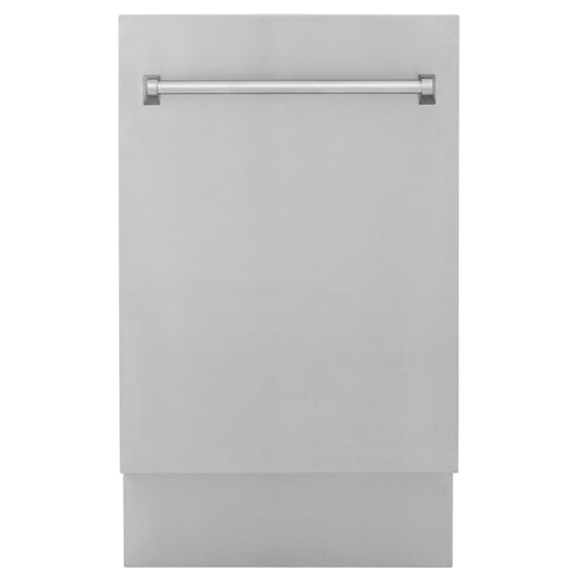 ZLINE 18 in. Tallac Series 3rd Rack Top Control Dishwasher in a Stainless Steel Tub and Panel, 51dBa (DWV-304-18)