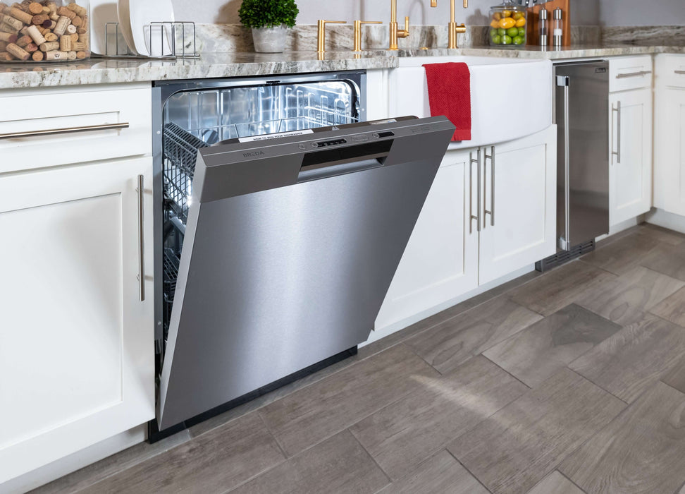 BREDA 24 in. Custom Panel Ready ADA Compliant Dishwasher (LUDWA30150)