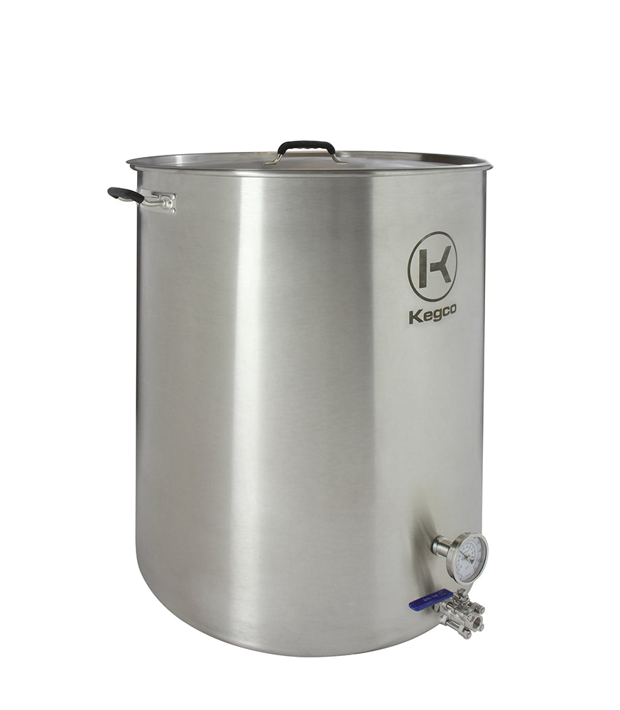 50 Gallon Brew Kettle with Thermostat and 3-Piece Ball Valve