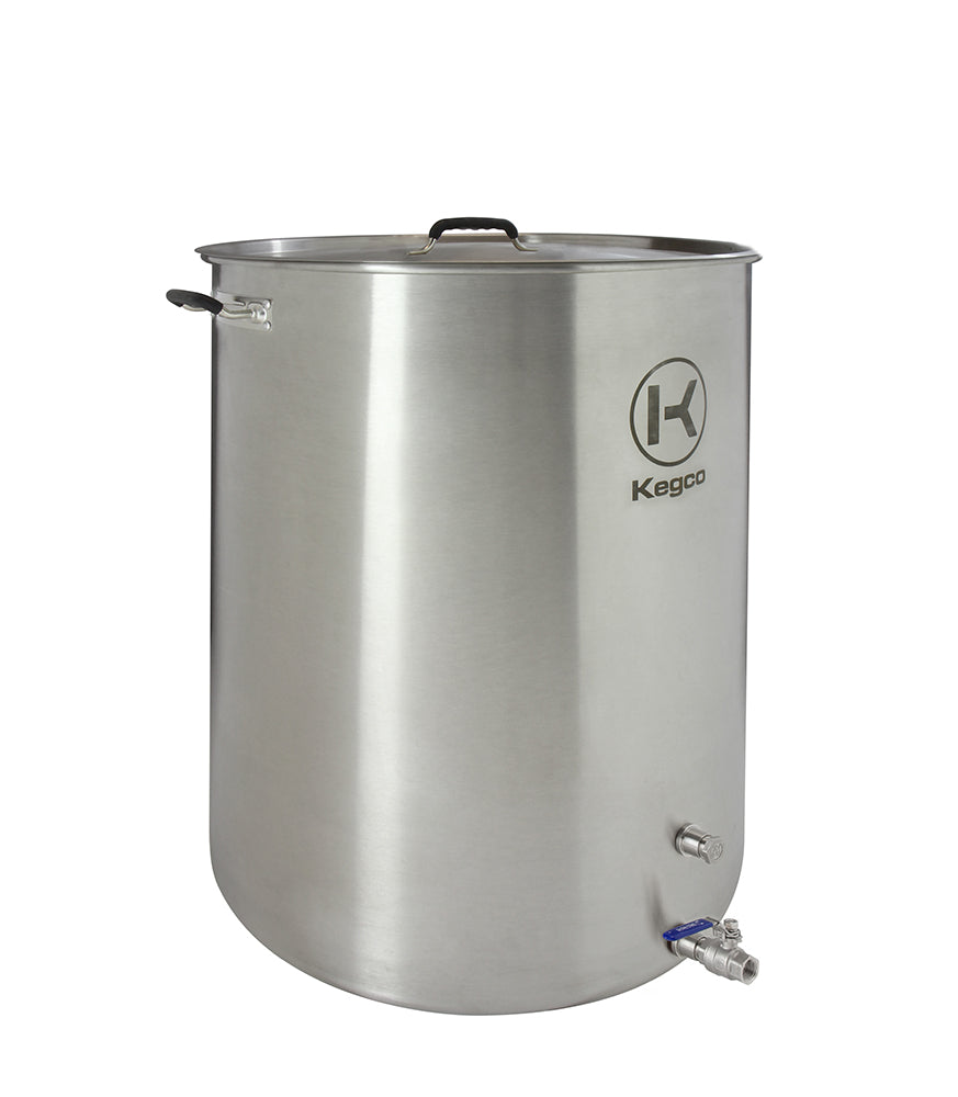 50 Gallon Brew Kettle with Plug and 2-Piece Ball Valve