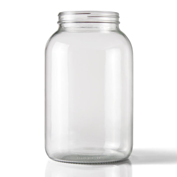 Wide Mouth Clear Glass Jug - 1 Gallon