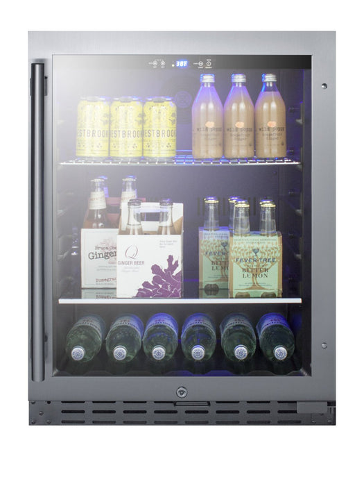 SUMMIT 24" Wide Built-In Beverage Cooler, ADA Compliant