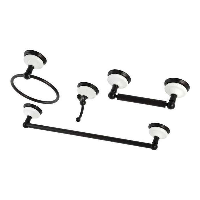 Kingston Brass Victorian 4-Piece Bathroom Hardware, Oil Rubbed Bronze