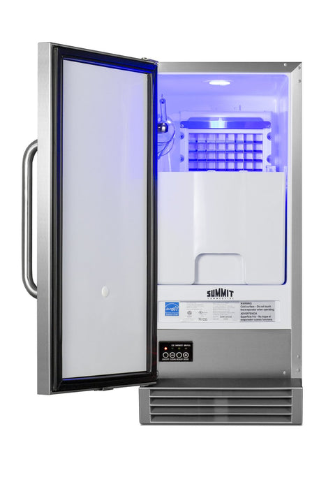 SUMMIT Built-In 50 lb. Clear Icemaker