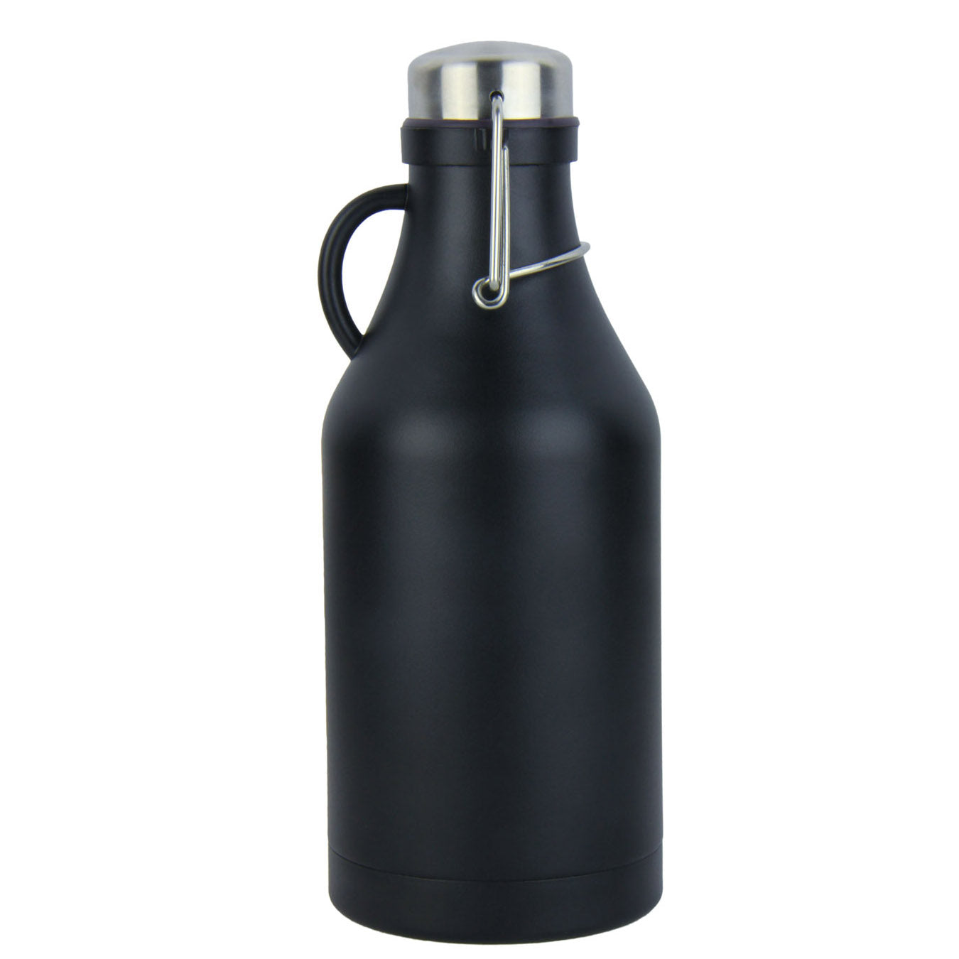 32-oz. Black Beer Growler with 2 16-oz. Stainless Steel Pint Glasses