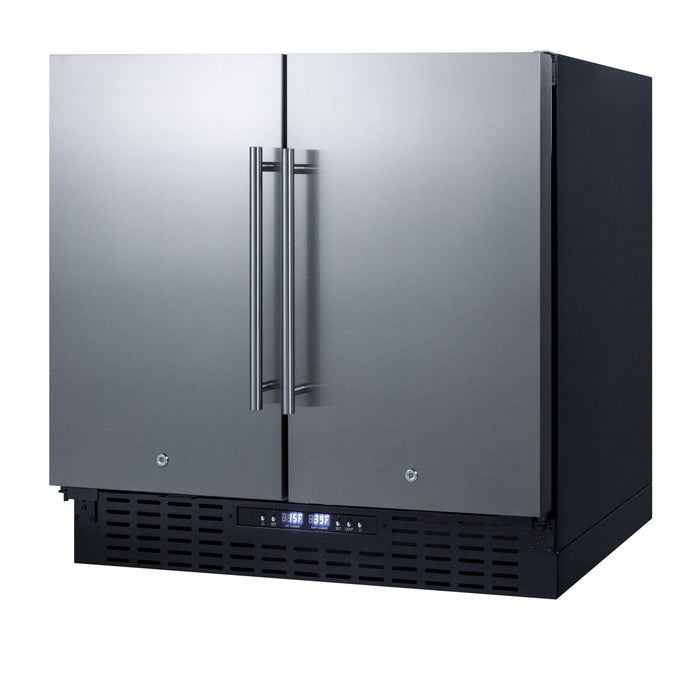 SUMMIT 36" Wide Built-In Refrigerator-Freezer